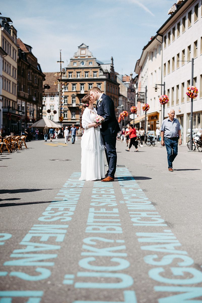 Hochzeitsfotograf Jürgen Heppeler  |Standesamtliche Hochzeit mit Anne und Sebastian in Konstanz am Bodensee Shooting am See